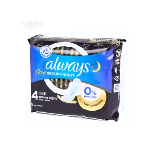 نوار بهداشتی شب آلویز Always Free Secure Night