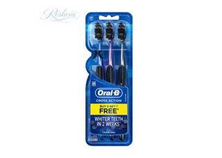 مسواک اورال بی Oral-B Cross Action Charcoal
