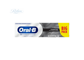 خمیردندان اورال بی Oral-B 3D White Advanced Luxe Charcoal